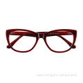 High Quality Cat Eye Computer Clear Blue Light Glasses Acetate Frame